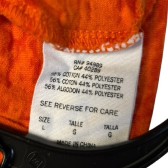 Detroit Tigers Women’s Graphic Tee – Orange & Navy, Size L - Picture 9 of 10